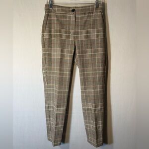 Express Women’s Checkered Pants - Gray and Brown
